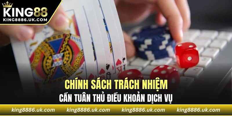 Chính sách trách nhiệm cần tuân thủ điều khoản dịch vụ