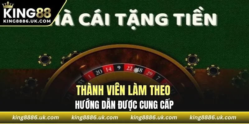 Thành viên làm theo hướng dẫn được cung cấp